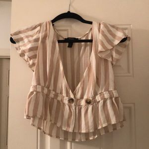 Forever Button Crop Top